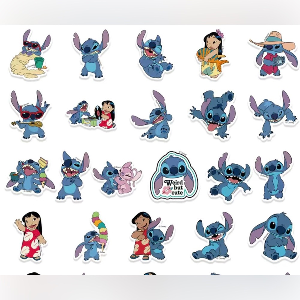 NIP 50pc Disney Officially Licensed Lilo & Stitch Stickers - Picture 6 of 6
